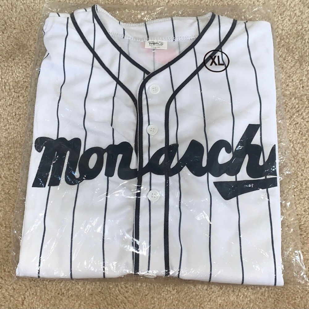 Kansas City Monarchs Pinstriped Baseball Jersey, Size XL